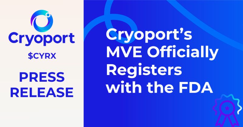MVE Biological Solutions Đã Được FDA Đăng Ký Chính Thức