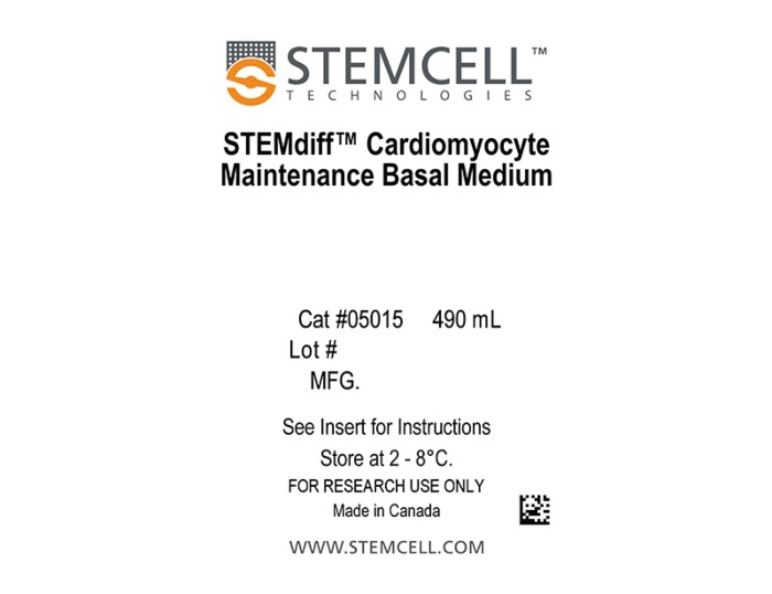 Bộ Môi Trường Tăng Sinh Tế Bào Cơ Tim Stemdiff™