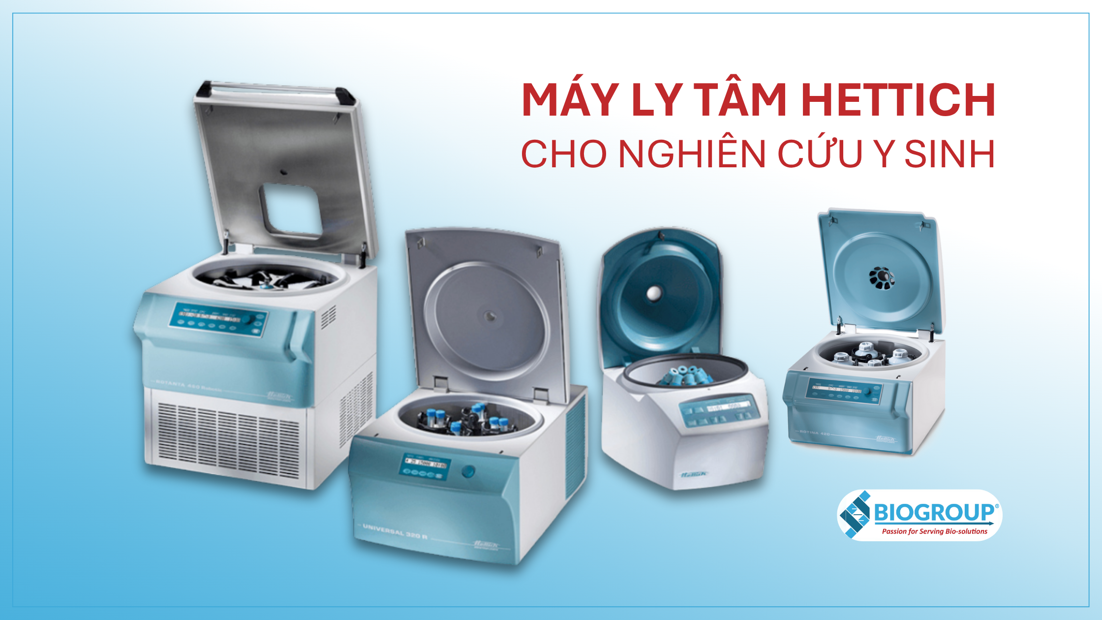 Máy ly tâm Hettich cho nghiên cứu y sinh