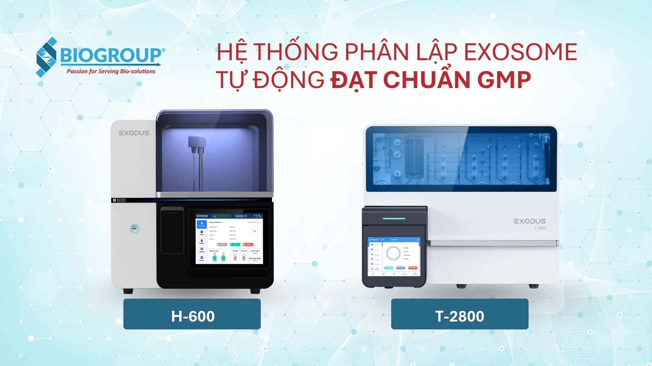 Hệ thống phân lập exosome tự động đạt chuẩn GMP