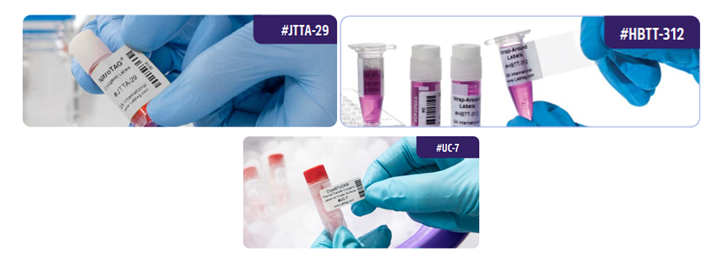 Nhãn mã vạch đông lạnh cho các tube và ống vial