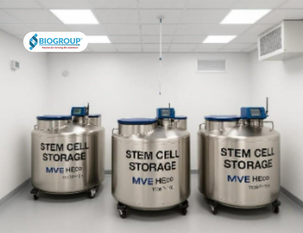 Liquid nitrogen tank & storage room – International standard conditions