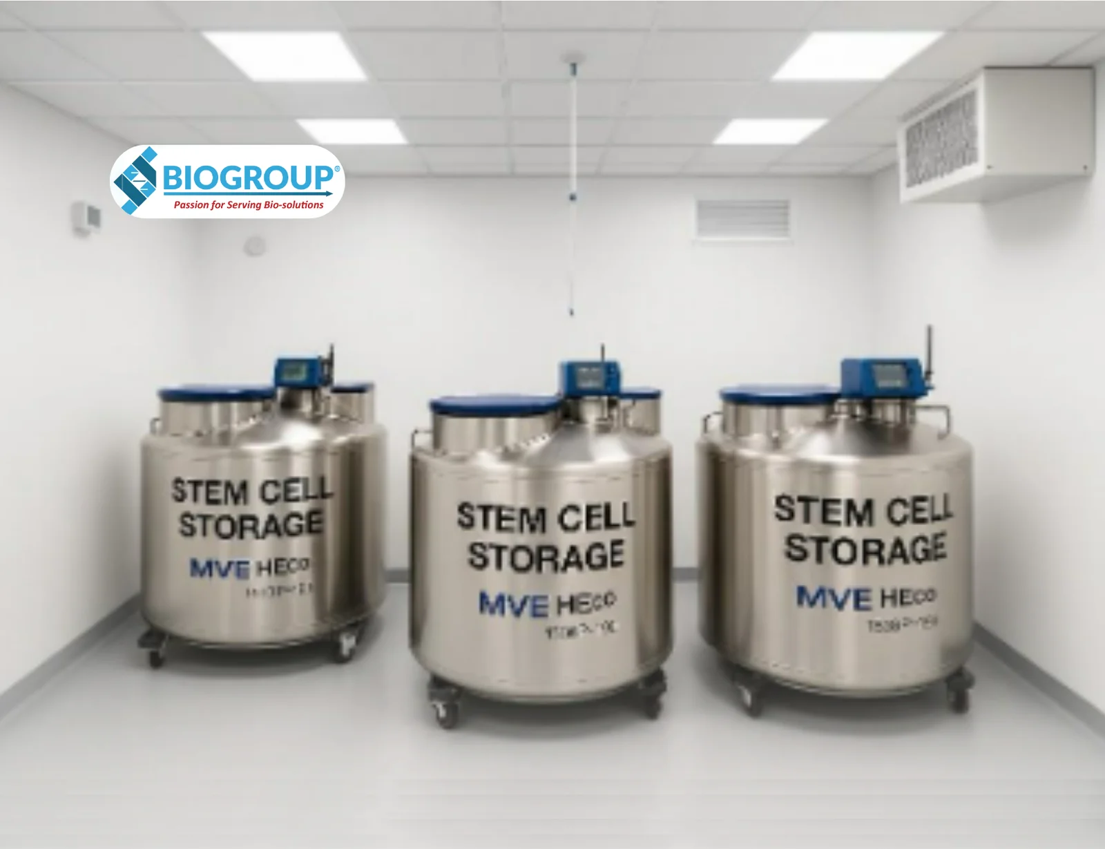 Liquid nitrogen tank & storage room – International standard conditions