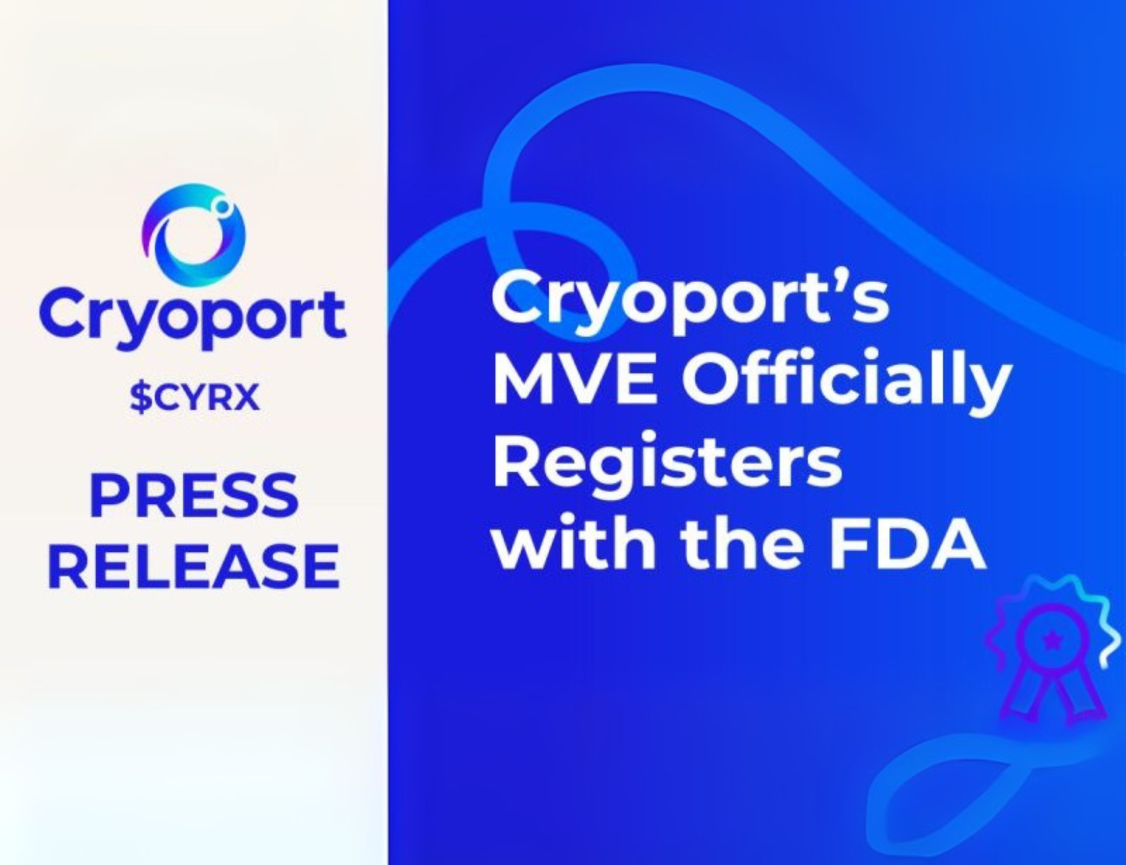 MVE Got FDA Registered