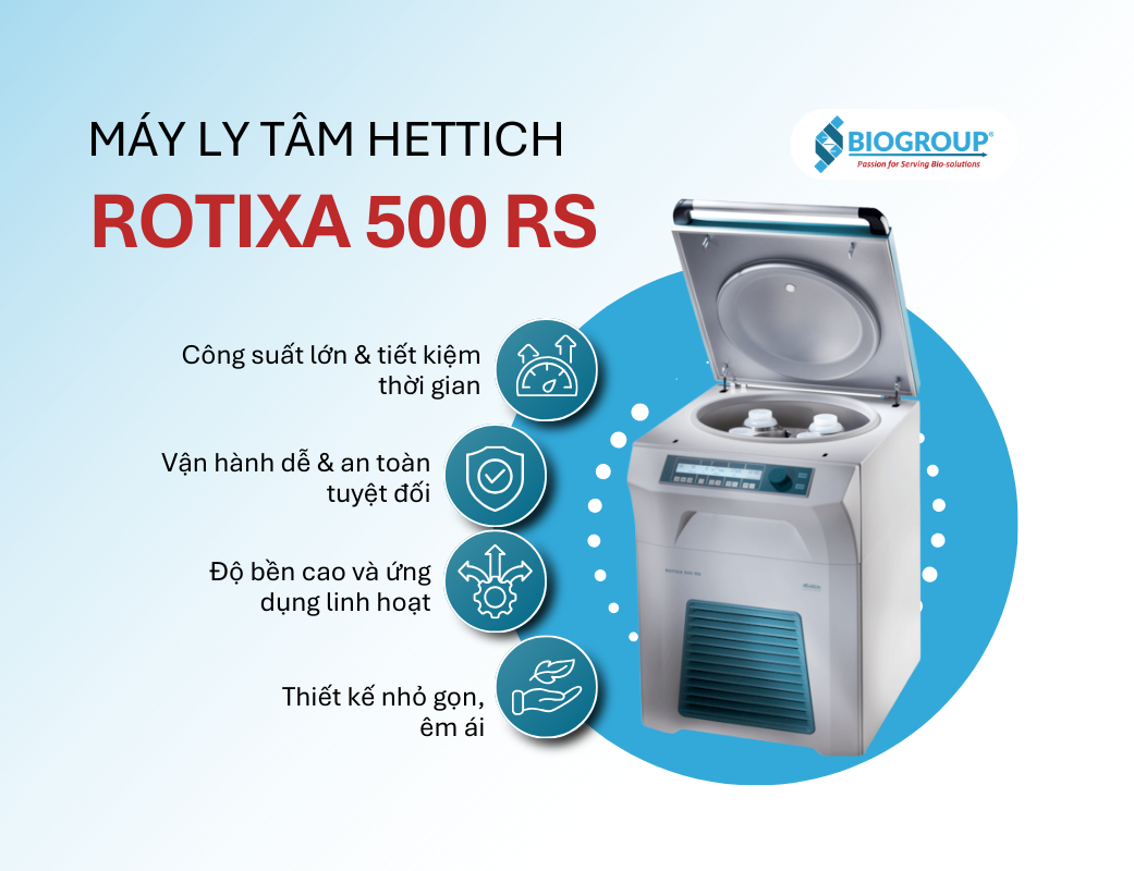 Hettich ROTIXA 500 RS centrifuge for large sample volumes