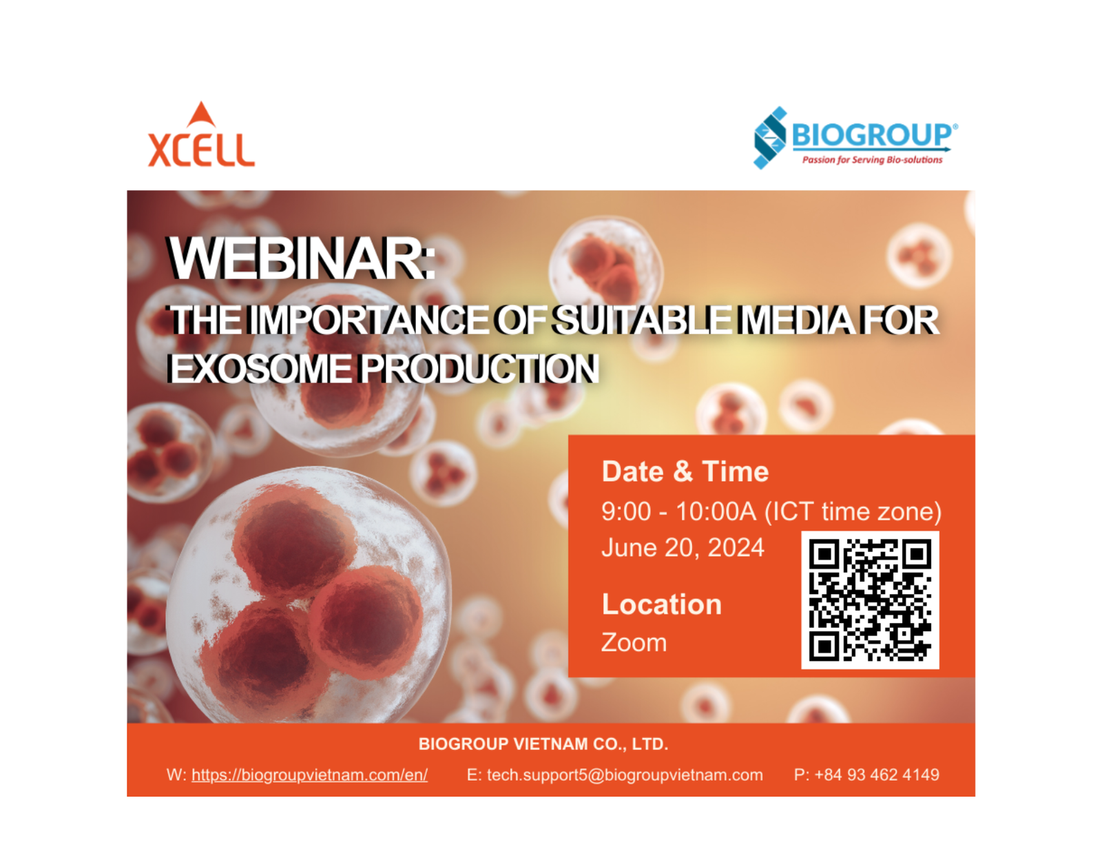 Webinar “The importance of Suitable Media for Exosome Production”