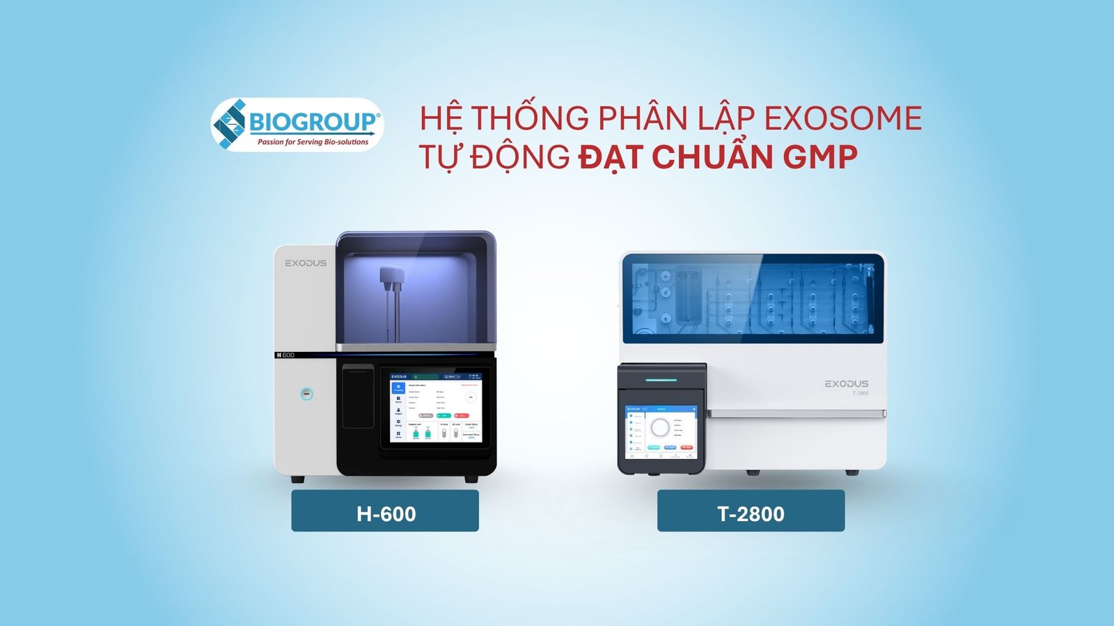EXODUS T-2800 & H-600 – Automated exosome extraction systems