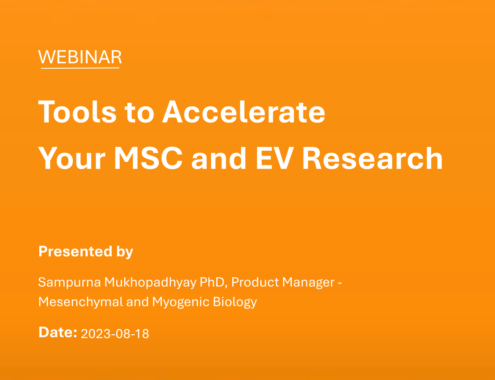 Webinar: Tools to Accelerate Your MSC and EV Workflows