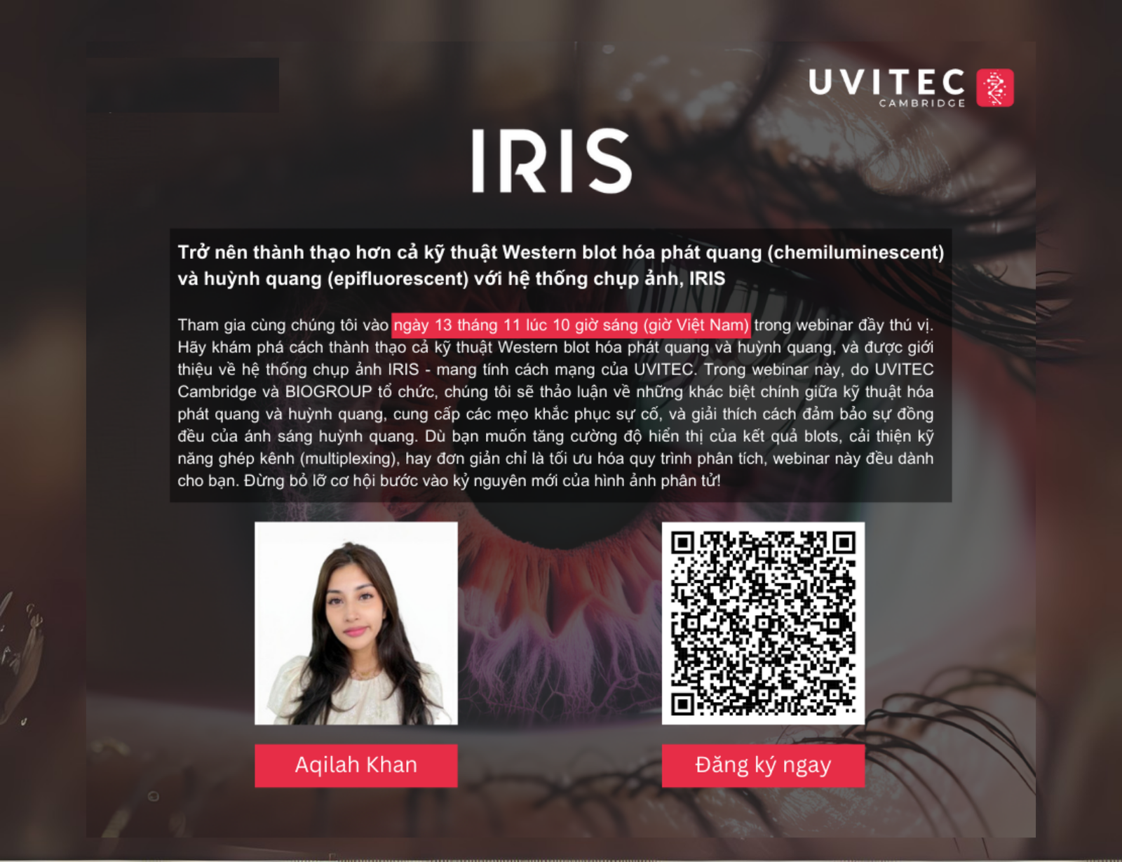 Webinar: Master your chemiluminescent and epifluorescent Western blots with our revolutionary imager, IRIS