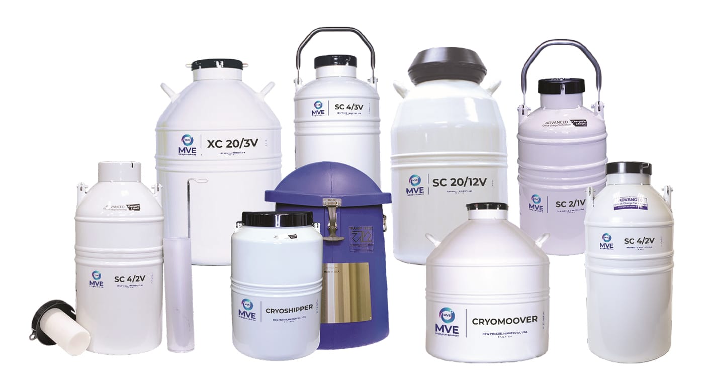 Bình vận chuyển mẫu sinh học MVE (Nguồn: MVE Biological Solutions) 
