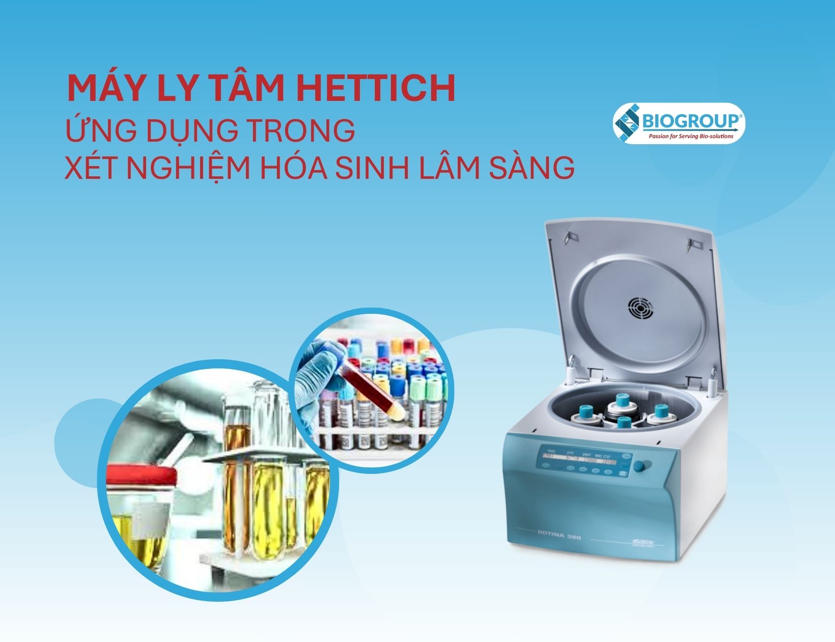 Which centrifuge models are recommended for clinical chemistry testing?