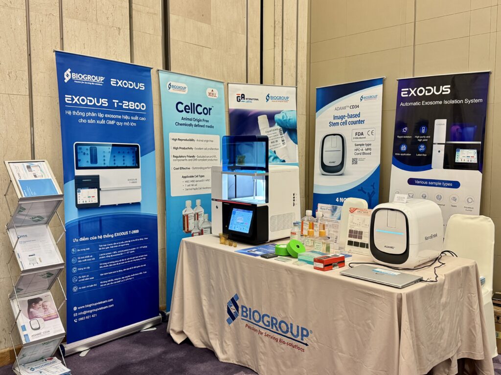 Gian triển lãm Biogroup tại Hội nghị khoa học Tế bào gốc lần thứ 14