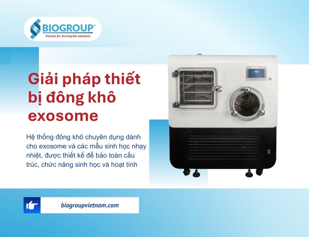Giải pháp thiết bị đông khô exosome