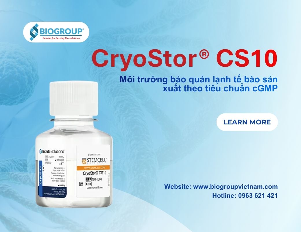 Môi trường bảo quản đông lạnh CryoStor® CS10 sản xuất theo tiêu chuẩn cGMP