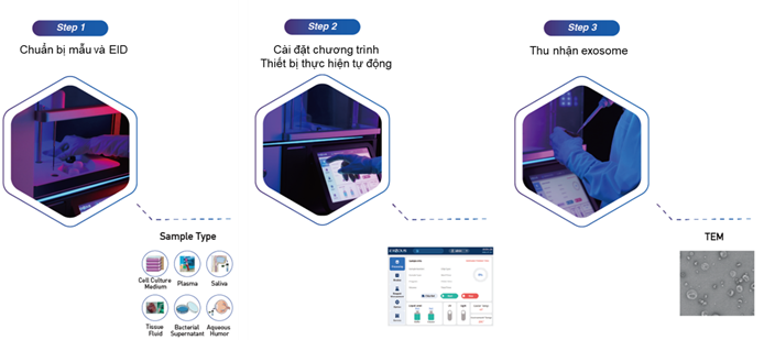 Thao tác tinh gọn với hệ thống phân lập exosome tự động