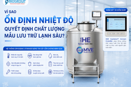 Vì sao nhiệt độ ổn định quyết định chất lượng mẫu lưu trữ lạnh sâu?